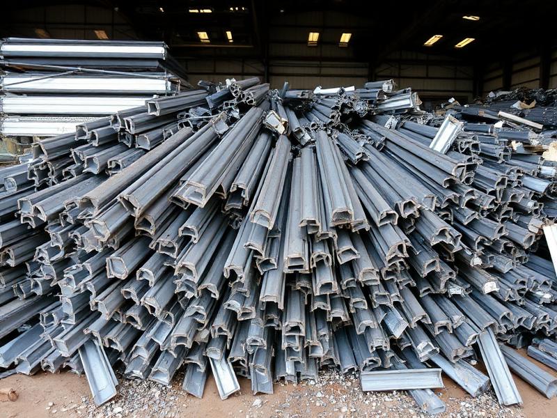 Mixed aluminum clip and sheet — Taint Tabor grade prepared for container loading at Rotterdam