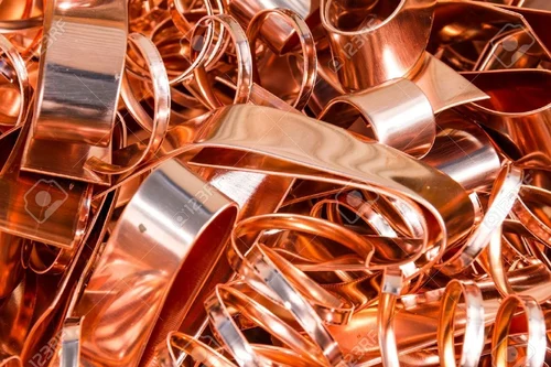 Copper stampings punchings scrap - manufacturing offcuts for recycling